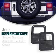 4xbeam American Us Flag Tail Light Covers Guards Protectors For 2007 2008 2009 2010 2011 2012 2013 2014 2015 2016 2017 2018 Jeep Wrangler Jk Unlimited Accessories Pair Turbo Sii Off Road Led Lights