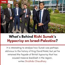The Wire | On October 19, British Prime Minister Rishi Sunak arrived at the King  David Hotel in West Jerusalem, Israel to meet Israeli President Isa... |  Instagram