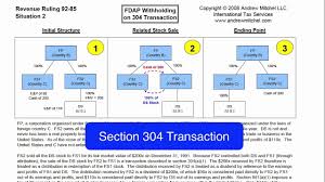 Rev Rul 92 85 Situation 2 Fdap Withholding On A Section 304 Transaction