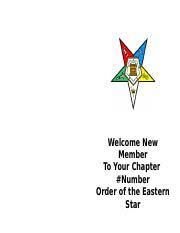 A women's order of masons. What Are The Two Types Of Meetings Of The Chapter Pg 50 Ritual Course Hero