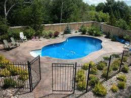 16 Pool Fence Ideas For Your Backyard Awesome Gallery Inground Pool Landscaping Landscaping Around Pool Backyard Pool Landscaping