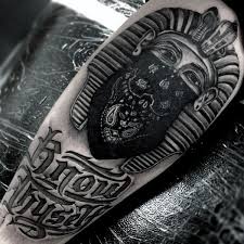 See more ideas about thug life tattoo, tattoos for guys, body art tattoos. Cool Thug Style Black Ink Arm Tattoo Of Egypt Statue With Lettering Tattooimages Biz