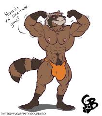 Goldeyboi على X: Rockets added a few new guns to his arsenal! Not to  mention that other concealed weapon in his underwear. Wanna help him fire  one off later? ;3 Quick night