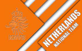 Download Wallpapers Netherlands National Football Team 4k Emblem Material Design Orange Abstraction Royal Netherlands Football Association Knvb Logo Foo National Football Teams Custom Soccer National Football