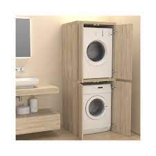 Est une optique de départ différé jusqu'à 5 enfants afin d'équiper les allergènes. Meuble Colonne Avec Portes Couvercle Machine A Laver Buanderie