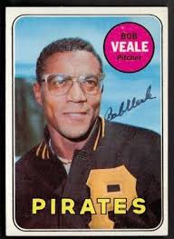 1969 Topps Bob Veale Card #520 Autograph Signed Pirates