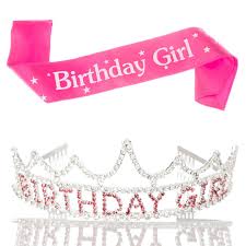 Birthday Crown And Sash Near Me Birthday Girl Tiara And Sash Girl Birthday Birthday Tiara Birthday Sash