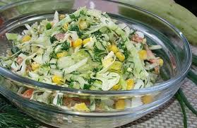 салат из пекинской капусты с ананасом и крабовыми палочками Salat Iz Svezhej Kapusty Bez Majoneza My Po Nemu Skuchali Eda Salaty Pitanie Recepty