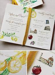Trina A Italian Inspired Wedding Day Accessories Italian Wedding Themes Floral Wedding Invitation Card Italian Wedding Invitations