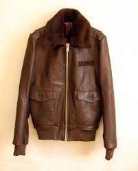 Toj A 2 Bomber Jackets Men Fashion Leather Jacket Leather Bomber Jacket