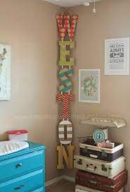 Diy Painted Name Letters Hung Vertically Vs Horizontally Kids Room Baby Boy Rooms Boy Room