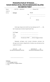 Surat berita acara pemilihan rt. Form Pemilihan Ketua Rt