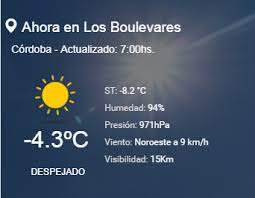 En las primeras horas tendremos las horas más frías pero después subirá la también vientos intensos en la pampa, sur de buenos aires, extremo sur de san luis y de córdoba. Sigue El Frio En Cordoba 8 2 De Termica A Primera Hora Del Jueves Ciudadanos La Voz Del Interior