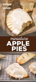 These glazed apple hand pies are the perfect fall treat. Gluten Free Handheld Mini Apple Pies Gluten Free Apple Pie Gluten Free Thanksgiving Recipes Mini Apple Pies