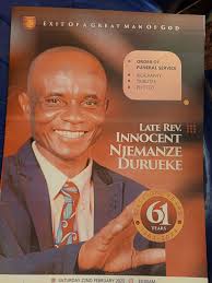 Today at the burial of Late Rev Innocent Njemanze Durueke today.