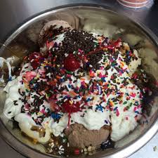 kitchen sink challenge at ice cream by