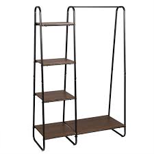 Maybe you would like to learn more about one of these? Clothes Rack With Shelf Made Of Metal And Wood Woltu Eu