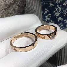 18k Pink Gold Cartier Wedding Rings 18k Pink Gold Cartier Wedding Rings 18k Car Cartier Wedding Rings Moonstone Engagement Ring Rose Gold Wedding Rings