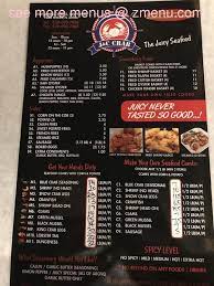 Online Menu Of J C Crab Restaurant Fort Myers Florida 33966 Zmenu Crab Restaurant Crab Menu