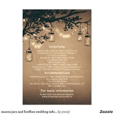 Mason Jars And Fireflies Wedding Information Cards Zazzle Com In 2021 Firefly Wedding Mason Jar Wedding Invitations Wedding Direction Cards