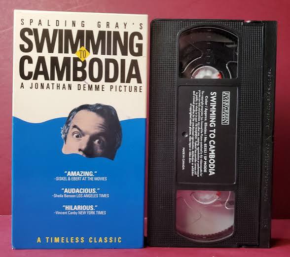 VHS Swimming to cambodia - Spalding Gray, Jonathan Demme *BUY 2 GET 1 FREE*  | eBay