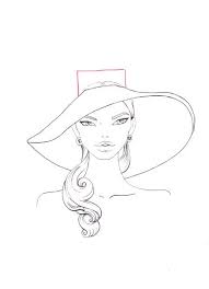 How To Draw A Hat With A Large Brim I Draw Fashion Drawing Hats Drawings Hat Fashion