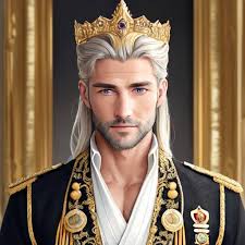 An intricately detailed Oil Painting of A blonde and...