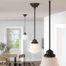 Margaree 1 Light Single Bell Pendant Schoolhouse Pendant Lights Schoolhouse Pendant Farmhouse Pendant Lighting
