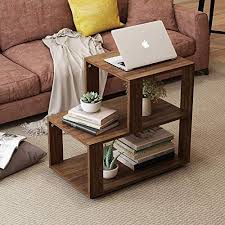 New Tribesigns Side Table Vintage Rustic Chair End Laptop Table With Open Storage Shelf Side Table Decor Living Room Table Decor Living Room Side Table Decor