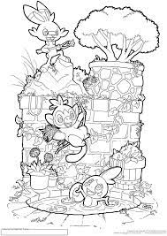 i made a galar starter pokemon colouring page coloriage de bananier
