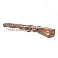 Antique 18th Century Single Barrel Loading Pistol Subject : Country Gun Made : Indian Metal : Steel With Teak Wood Condition : Working Bullets : Not Available Weight : 487grams Gun Size :