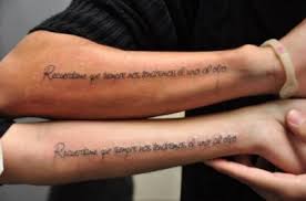 Couple tattoos are definitely what you nee, which will be everlasting and they stay on you no matter where you are. Couple Tattoos Quotes Quotesgram