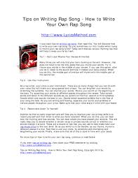 Every piece of music we create with you in an original production, specifically tailored for your song or lyrics. Tips On Writing Rap Song How To Write Your Own Rap Song By Mike Issuu