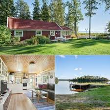 Die haushälfte, die ich vermiete ist praktisch ein eigenständiges haus. Wunderschones Kleines Ferienhaus Direkt Am See Bolmen Schweden Urlaub See Ferienhausamsee Ferienhaus Sweden Ferienhaus Ferien Ferienhaus Am See
