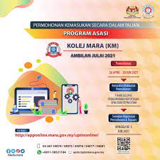 Syarat kelayakan program asasi kolej mara (km) ambilan sesi jun 2020 1 bil. Permohonan Program Asasi Kolej Mara 2021 Online Km