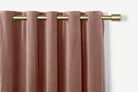 Luxury curtain for living room blackout velvet 2 panels curtains set luxury tassel. Julius Velvet Eyelet Lined Pair Of Curtains 228 X 228 Soft Pink Made Com