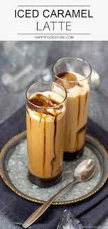 Make your own caramel iced coffee at home with this easy recipe. 1 Minute Iced Caramel Latte Recipe