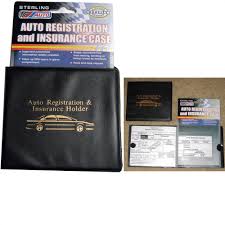 5% coupon applied at checkout. Auto Car Truck Registration Insurance Document Holder Wallet Black Case Id Card Walmart Com Walmart Com