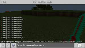 How does the item component work in bedrock? Mcpe Bedrock Final Sword Add On Minecraft Addons Mcbedrock Forum