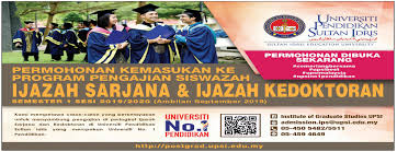 Untuk universiti lain, boleh memohon tetapi jika permohonan telah. Permohonan Kemasukan Universiti Pendidikan Sultan Idris Facebook