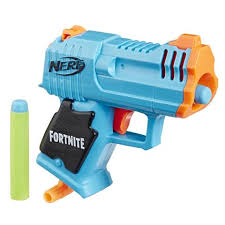 Load 4 darts into the internal clip, prime, and pull the trigger to fire a dart. Fortnite X Nerf Hasbro Pulse