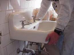 wall mounted sink installation