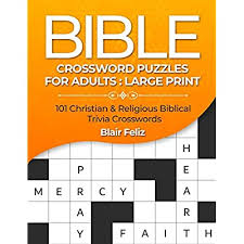 Make a crossword puzzle make a word search from a reading assignment make a word search from a list of these crosswords are made for adults of all ages. Buy Bible Crossword Puzzles For Adults Large Print 101 Christian Religious Biblical Trivia Crosswords Paperback Large Print March 4 2021 Online In Costa Rica B08y4r8y48