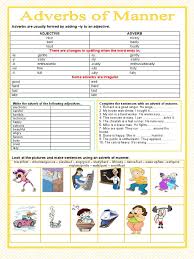 Because i was late, i jogged a little faster. Adverbs Of Manner Grammar Drills Grammar Guides Icebreakers Oneonone 91301 Adverb Semantic Units