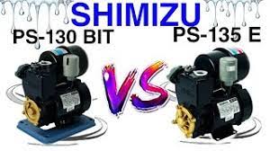 Tutup impellernya pun terbuat dari kuningan. Persamaan Perbedaan Shimizu Pompa Air Listrik Otomatis Ps 130 Bit Vs Ps 135 E Youtube