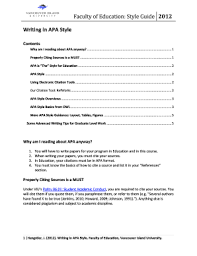 Apa of style table guidelines contents. Sample Of A Table Of Content Apa Style Apa Style Writing And You The American Psychological Association S Apa Method Of Citation Is One Of The Most Widely The First Section