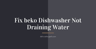 The leak detect system is a combination of multiple features that measure and monitor the flow of water at various points. Solutions To Fix Beko Dishwasher Not Draining Water Dishwasher Not Draining Beko Dishwasher Repair