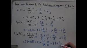 A.8,80 b.8,30 c.0,83 d.0,88 pembahasan: Cara Merubah Pecahan Desimal Ke Pecahan Biasa Dan Campuran Lengkap Youtube