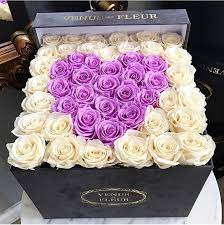 Venus et fleur has a new collection that features hydrangeas, gardenias, and more. Venus Et Fleur Grey Velvet Flower Box Flower Bouquet Boxes Velvet Flowers Bouquet Box