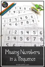 Missing Numbers In A Sequence 1 10 And 10 20 No Frills Teacher Favorite Things Missing Numbers Math Facts